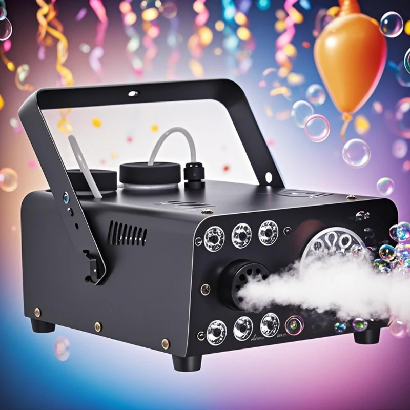 600W RGB Bubble Smoke Machine With Remote Control for DJ Wedding Party Nightclub Event