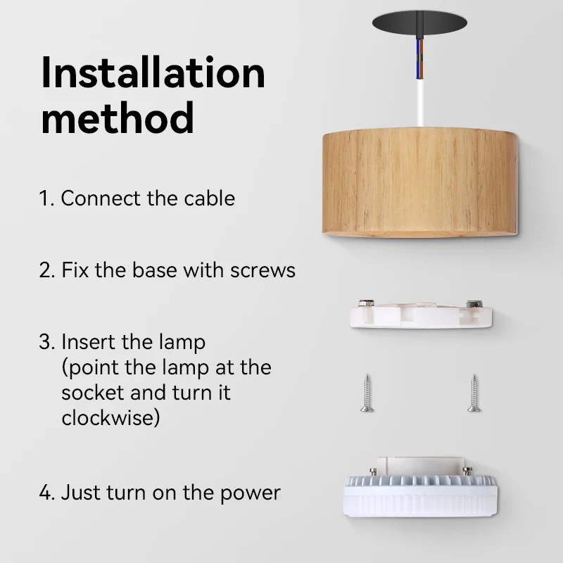 Oświetlenie powierzchniowe w dół Drewniany model Oświetlenie sufitowe LED Reflektory 9W 220V Lampy sufitowe LED typu downlight oświetlenie