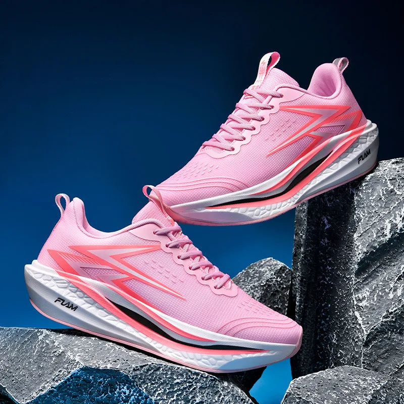 

Кроссовки для бега с карбоновой пластиной, специализированные для марафона, мужские и женские, дышащие, легкие, удобные, спортивные, нескользящие.