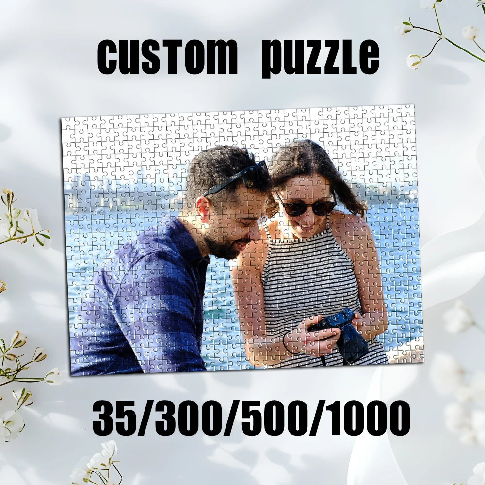 Rompecabezas personalizado con foto, 35/300/500/1000 piezas, personaliza y carga tu foto para regalos de cumpleaños personalizados