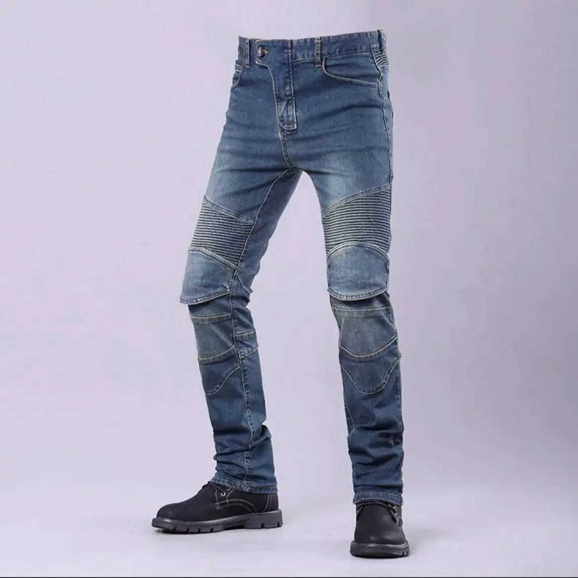 

Motorcycle Cycling Pants Protective Motorcycle Jeans with CE Armor Adjustable Vents for Comfortable Riding in All Seasons