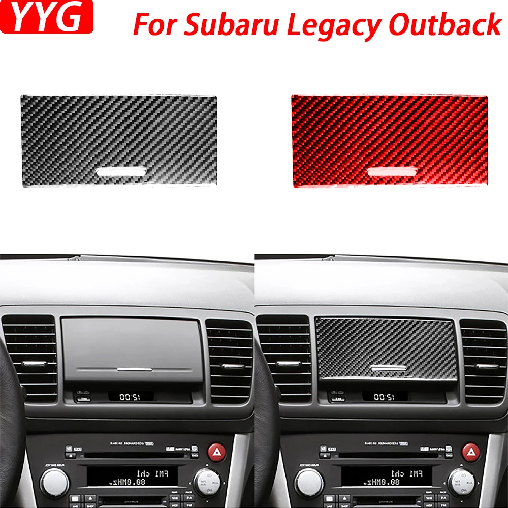 For Subaru Legacy Outback 2005-2009 Carbon Fiber Center Console Navigational Panel Trim Cover Car Interior Accessories Sticker