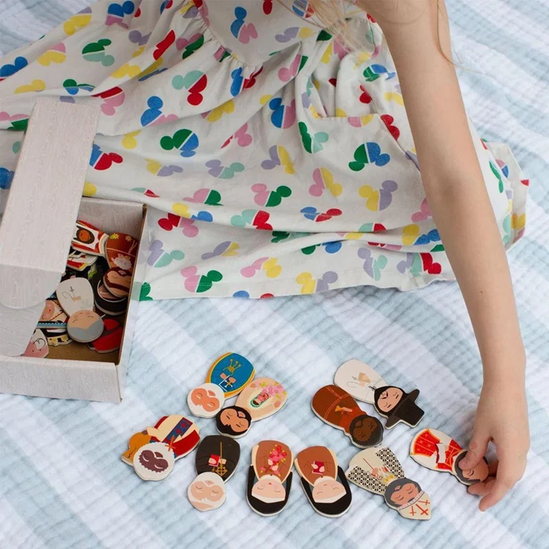 ชุดแม่เหล็กไม้นักบุญคาทอลิกเซตหุ่นไม้แม่เหล็กการตกแต่งบ้านเฉลิมฉลองศรัทธาของคุณด้วยหุ่นสัญลักษณ์ของขวัญที่โดดเด่นทนทาน