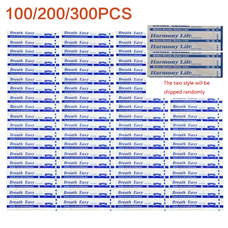 300/200/100PCS Breath Nasal Strips Right Aid Stop Snoring Nose Patch Good Sleeping Patch Product Easier Breath Sleep Aid Decive