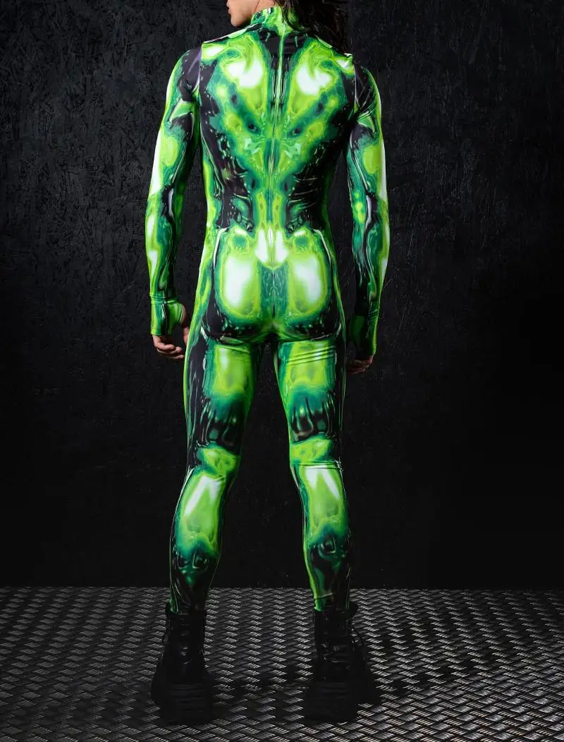 Halloween-Party-Performance-Roboter-Jumpsuit Weltraum-Soldaten-Kostüm Tech-Soldaten-Strampler Rollenspiel Universum-Kampf-Bodysuit 2026 – Detail 12