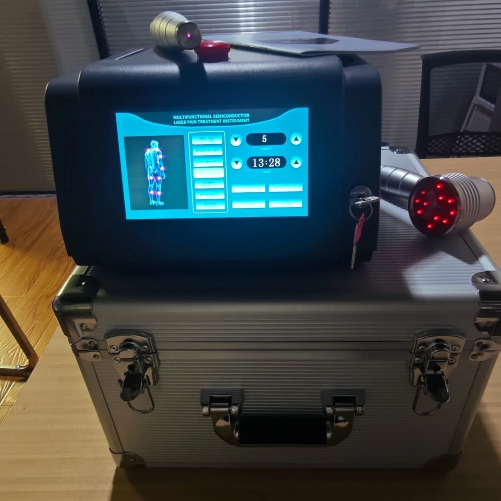 

Arthritis Pain Relief Laser Pen by HLKGO, 1055mW Powerful Treatment for Stiff Neck, Sore Knees/Hands & Accelerated Wound Healing