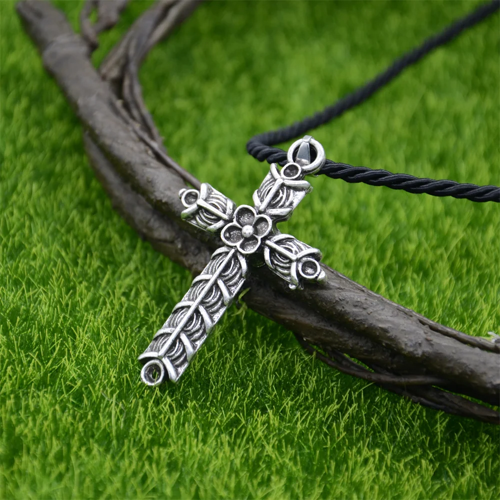 Nostalgia Norse Viking Athelstan\'s Cross Pendant Ragnar Amulet Talisman Necklace Men Women Jewellery