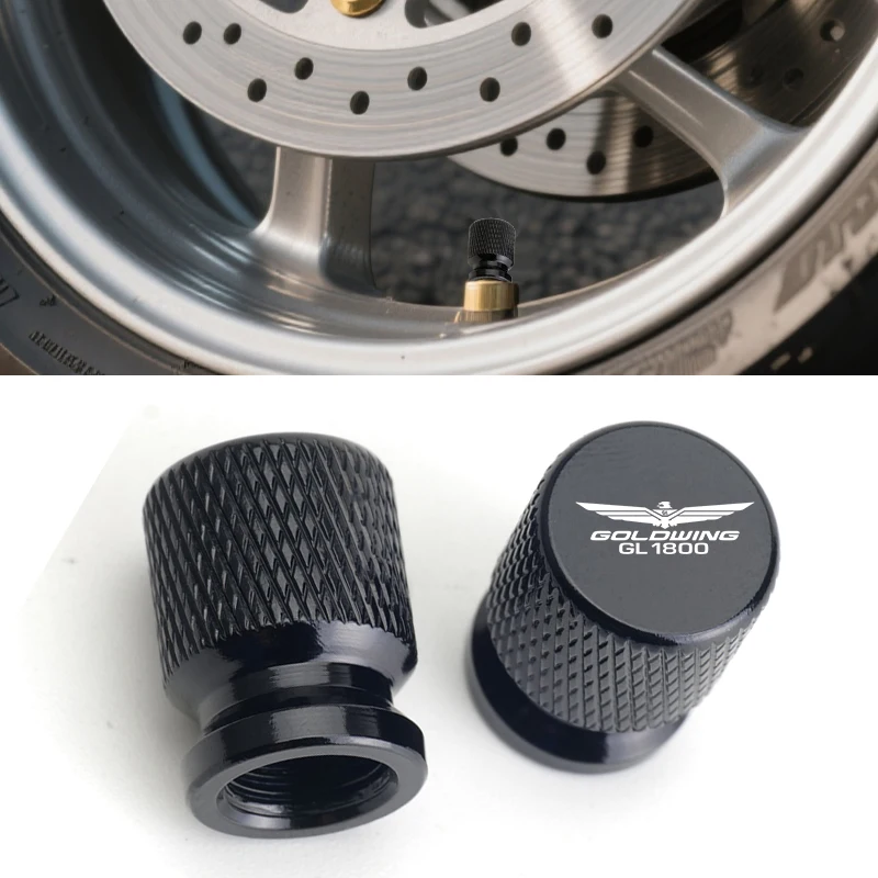 Accessories Motorcycle CNC Aluminum Tire Valve Air Port Stem Cover Caps For HONDA Goldwing 1800 GL1800 GOLDWING1800 2001-2025