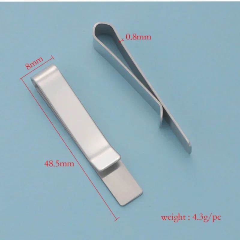 4000pcs Stainless Steel Tie Clip Money Clip 304 Mirror Polish Brushed Cash Clamp Portable Business Party Simple Accessory