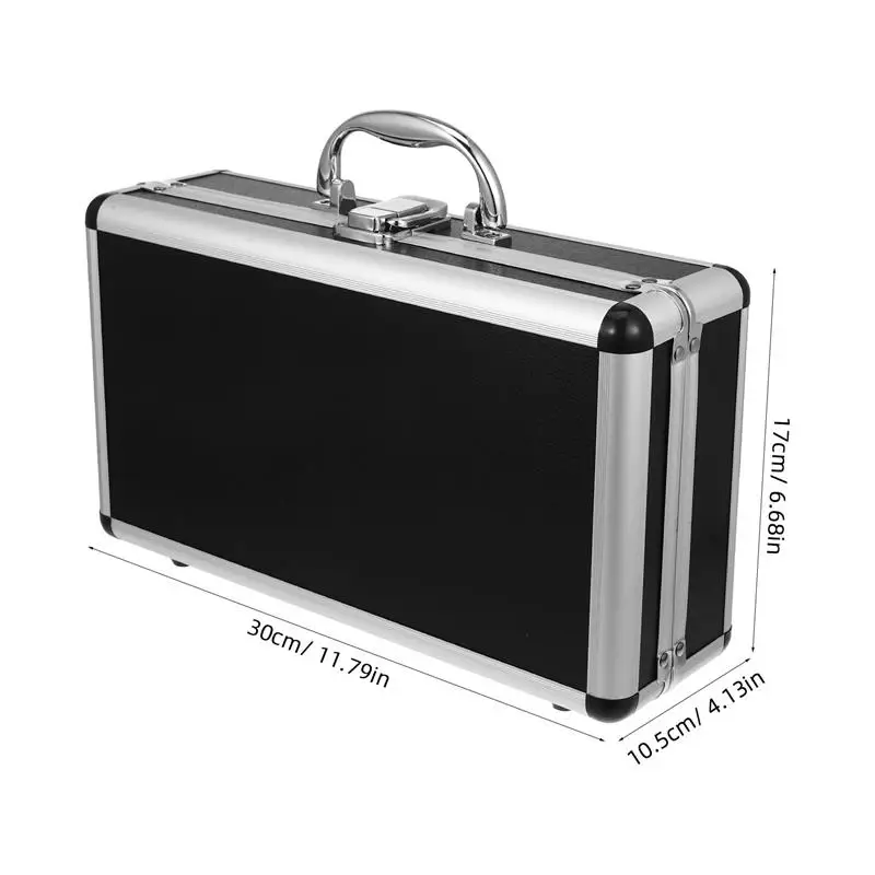 Aluminum Carrying Case Tool Box Foam Instrument Case Storage Box Suitcase Impact Resistant Case With Sponge Safety Equipment