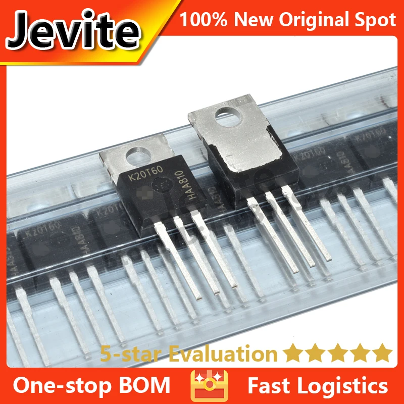 

Jevite 100% New Original electronics Controller 5-10 units/lot K20N60T IKP20N60T 600V 20A TO-220