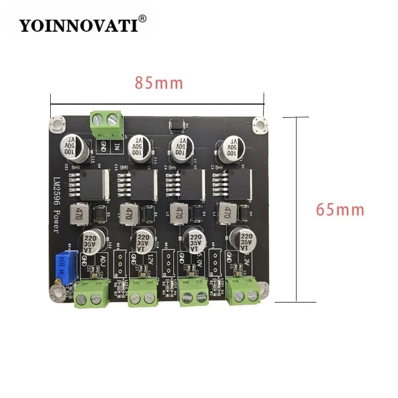 LM2596 Multi-Output DC-DC Buck Converter Power Supply Module, 3.3V/5V/12V and Adjustable Voltage for Electronics DIY