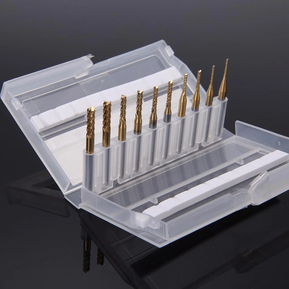 

Woodworking Router Bit Milling Cutter Carbide End Mills PCB Milling 1.0/1.5/2.0/2.5/3.0mm 3.175mm / 0.125\" Shank