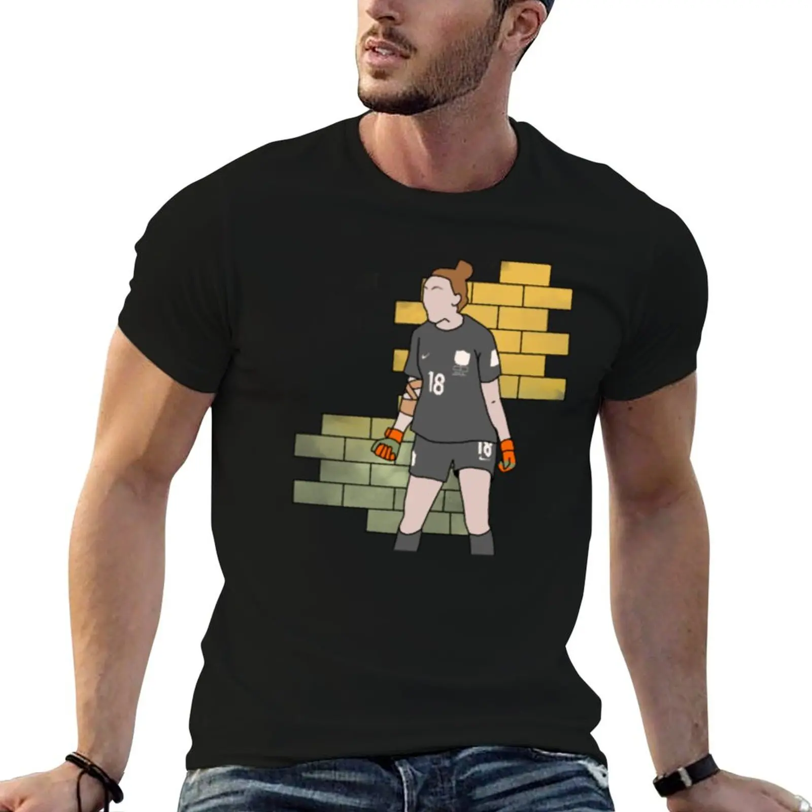 Mackenzie Arnold Brick Wall T-Shirt street wear customs vintage graphic tee cotton graphic tees mens funny t shirts