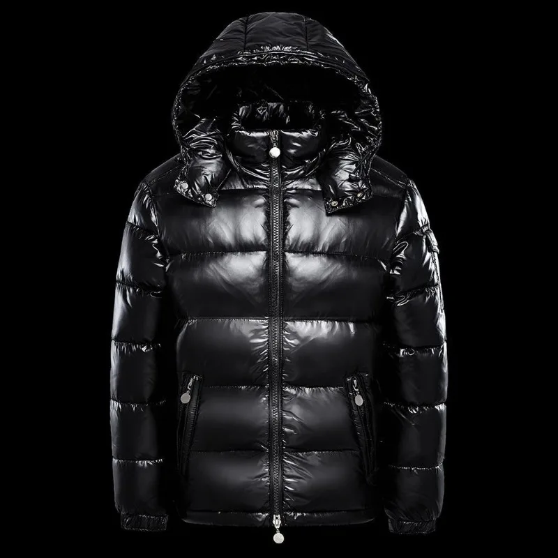 Fashion Waterproof Short Down Jacket Male Lightweight Snow ski Duck Down Parka High Quality Glossy Parka Winter Down Jacket Mens