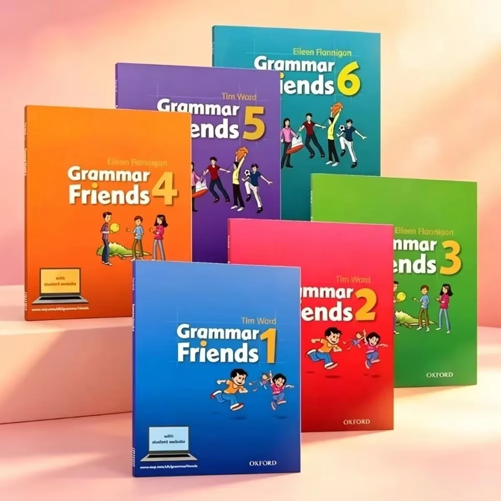 Oxford Grammar Friends 1-6 book set, complete English grammar for children's systematic grammar learning and exam practice