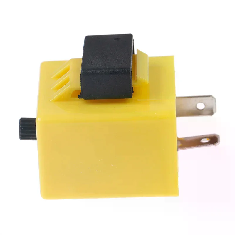 12V 2-Pin LED Flasher Relay - Variable Flash Rate Turn Signal for LED Lights, Universal Fit & Easy Install