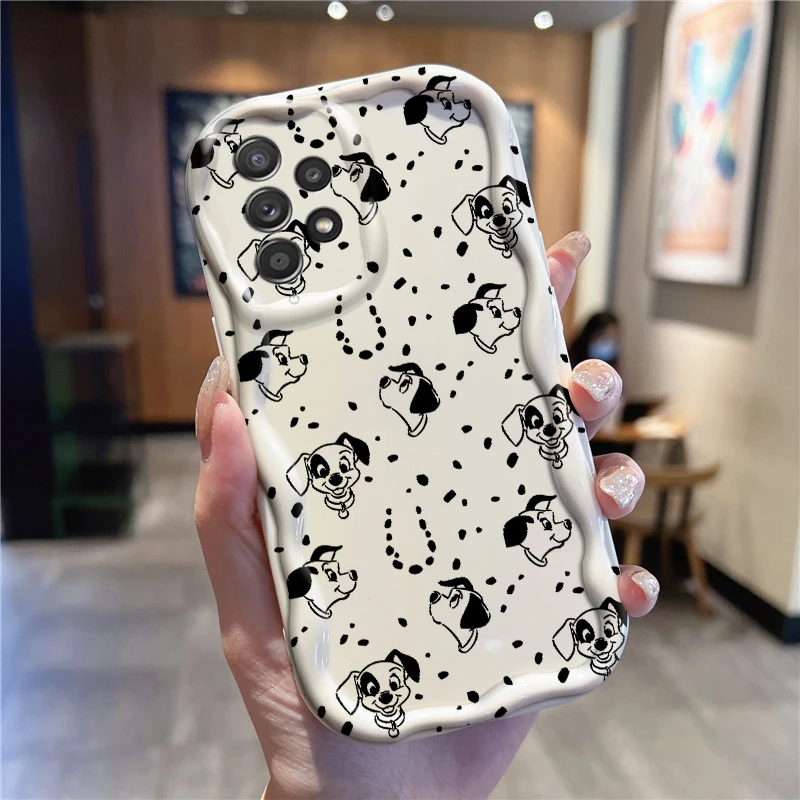 101 Spotted Dog Cartoon Art For Samsung A55 A54 A53 A52 A35 A34 A33 A32 A25 A24 A23 A22 A21S A15 A13 A14 5G Wave Oil Back