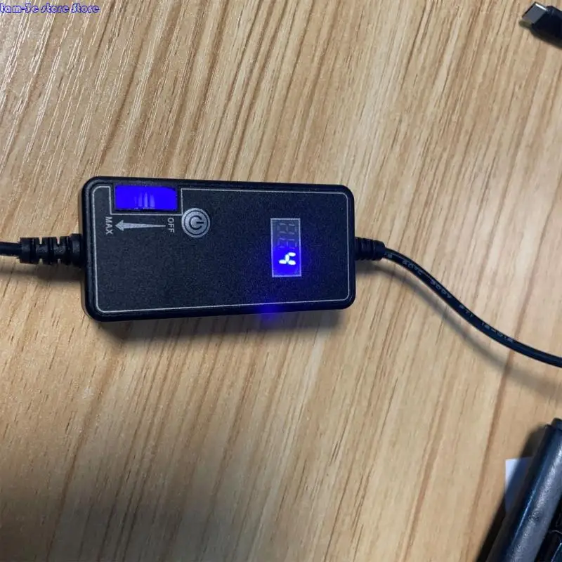 D0UA 12V 50 السرعة وحدة تحكم عرض درجة الحرارة القابلة للتعديل لمنفاخ مروحة التبريد