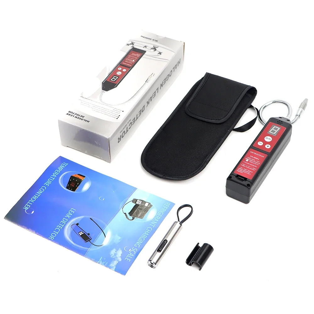 

Новый галогенный детектор утечек хладагент фреон CFC HFC тестер утечки газа монитор угарного газа кондиционер счетчик газа