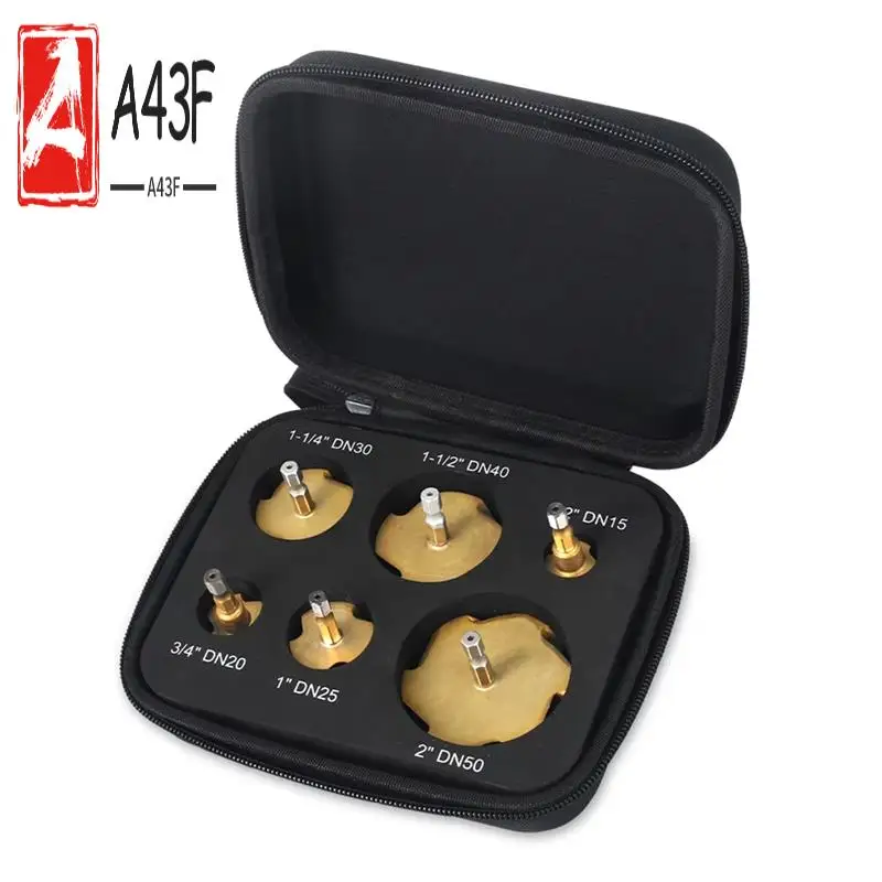 

A43F-PPR подъемное, ступенчатое сверло, набор инструментов из 6 предметов, шестигранный хвостовик, инструмент для подключения водопроводных труб 20-63 мм для расширения водопроводных труб