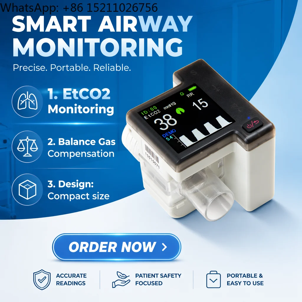 LTSP02 Portable Etco2/Co2 Capnograph -ing Machine Capnography Etco2 - for Human