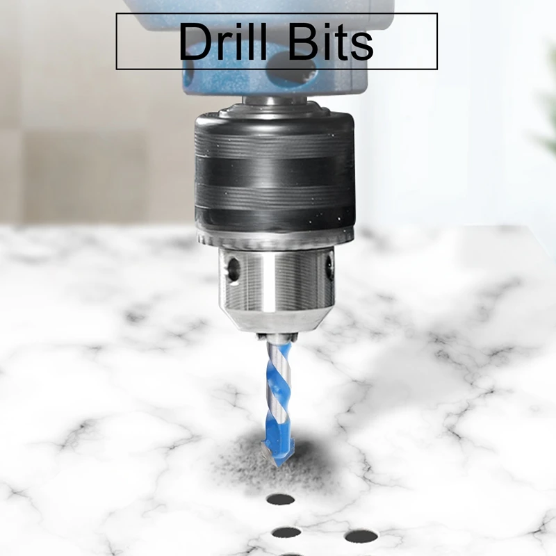 Bocados de alvenaria, 3mm a 12mm, pontas da torção do carboneto para a parede, CIMENTO do tijolo, CONCRETO, vidro, madeira, tem Str industrial, 12 Pcs