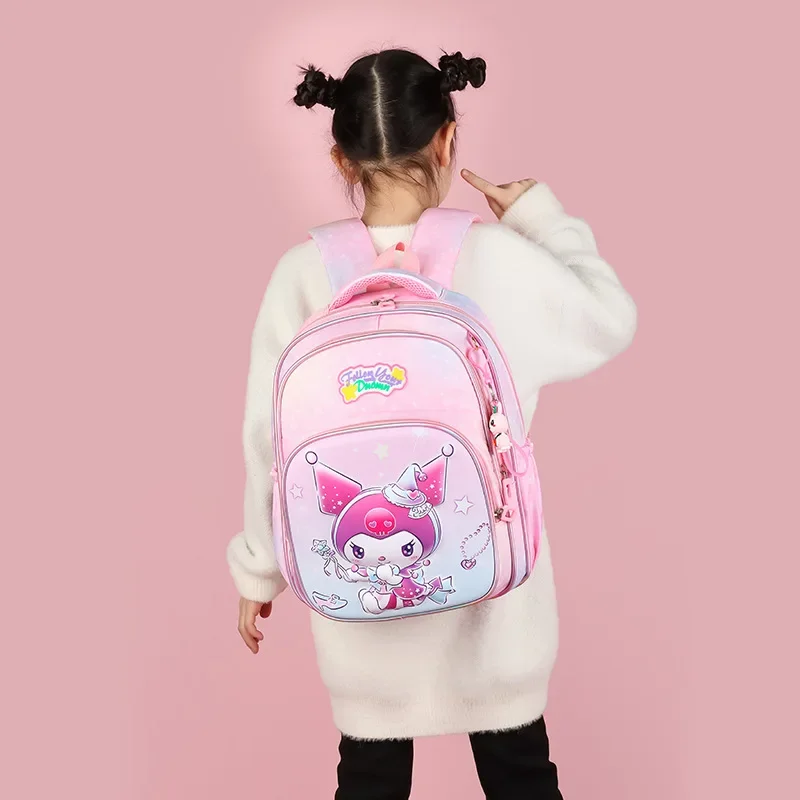 Kids Anime 3-6y Elementary School Bag Kindergarten Lightweight and Cute Pupil Backpack Anime Sanrio Kuromi My Melody Kawaii