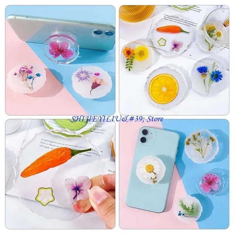 E21F Irregular Round Silicone Molds Silicone Resin Mold Epoxy Molds for Casting with Resin Cements and Polymer