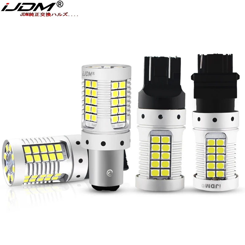 JDM Car 7440 7443 LED No Hyper Flash 12V T20 W21/5W 1157 3157 3156 1156 BAU15S LED Bulbs For Turn Signal Lights Red Yellow White