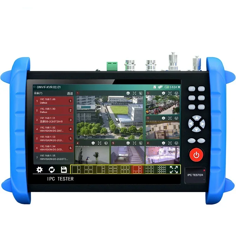 IPCX-ACT 7-calowy tester CCTV H.265 4K 8MP TVI /CVI /AHD /CVBS /IPC Tester kamery CCTV Tester monitora kamery z wejściem HDMI