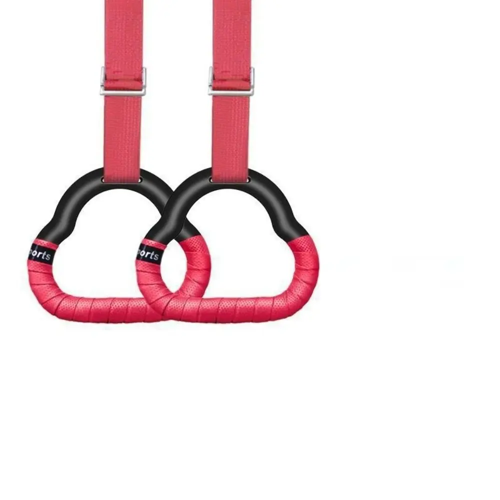 Multi-Function Gymnastic Rings Set Adjustable Wear-resistant Fitness Rings Heightening Pull Ring Home Gym Equipment
