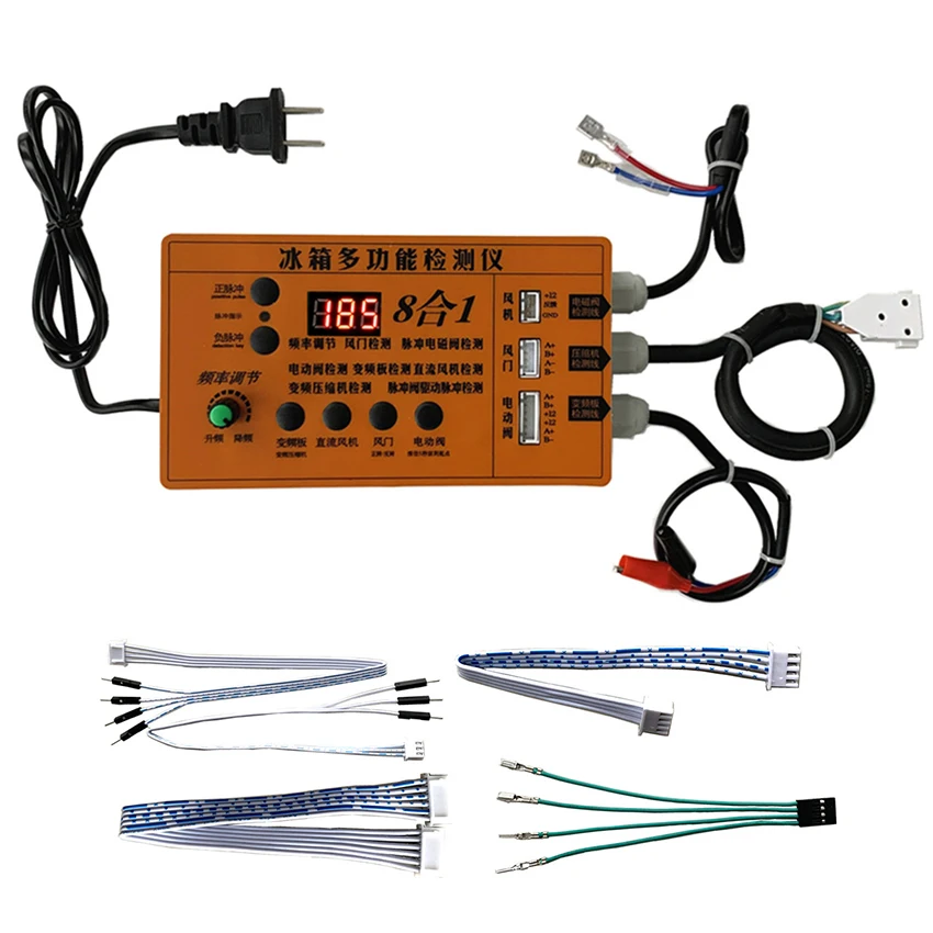 Frigorífico Inverter Board Compressor Porta de ar do Ventilador Solenóide Válvula Elétrica Tester Ferramenta Fault Versão Inglês
