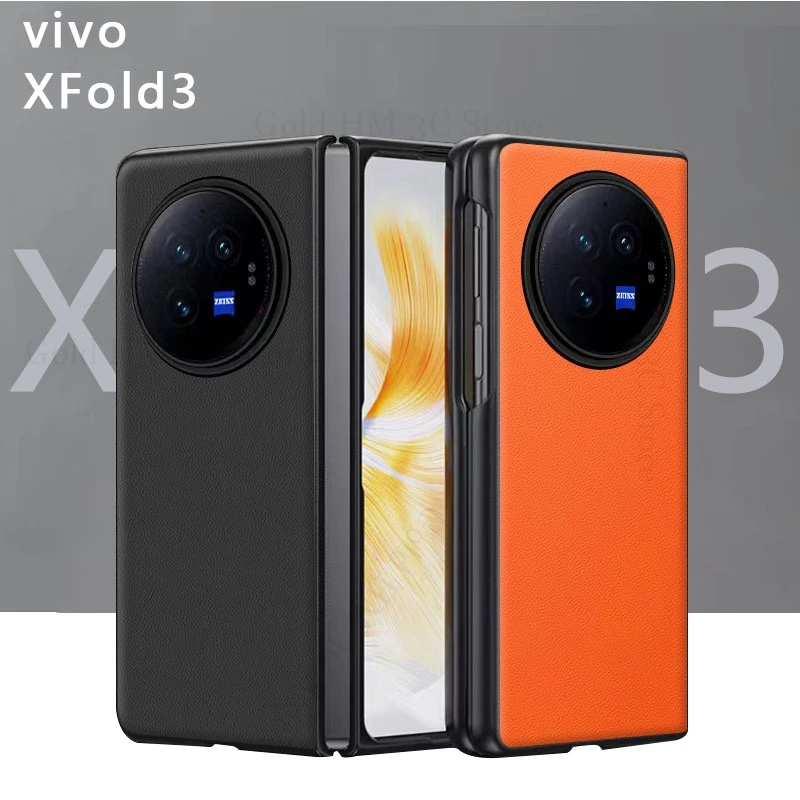 

Чехол Fundas для Vivo X Fold3 Pro 5G, кожаный чехол для телефона Vivo X Fold 3 Fold2, противоударный чехол для Vivo X Fold 3 Pro Coque