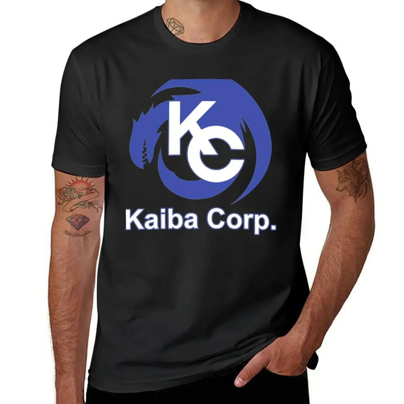 Kaiba Corp Uniform Pullover Hoodie T-Shirt man t shirt oversized essential t shirt blue archive clothes for men