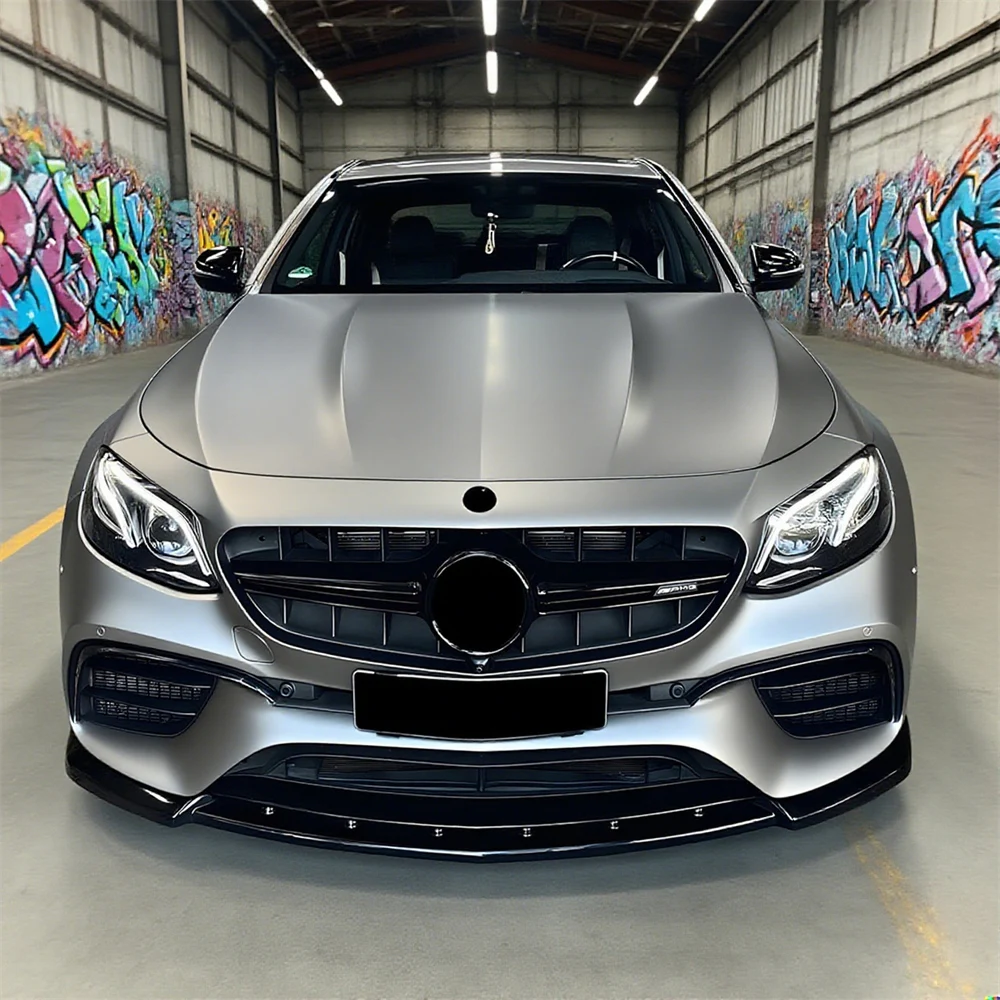

Front Bumper Lip Spoiler For Mercedes Benz E-Class W213 C238 A238 2016-2020 E200 E260 E300 Car Styling Upgrade Accessories