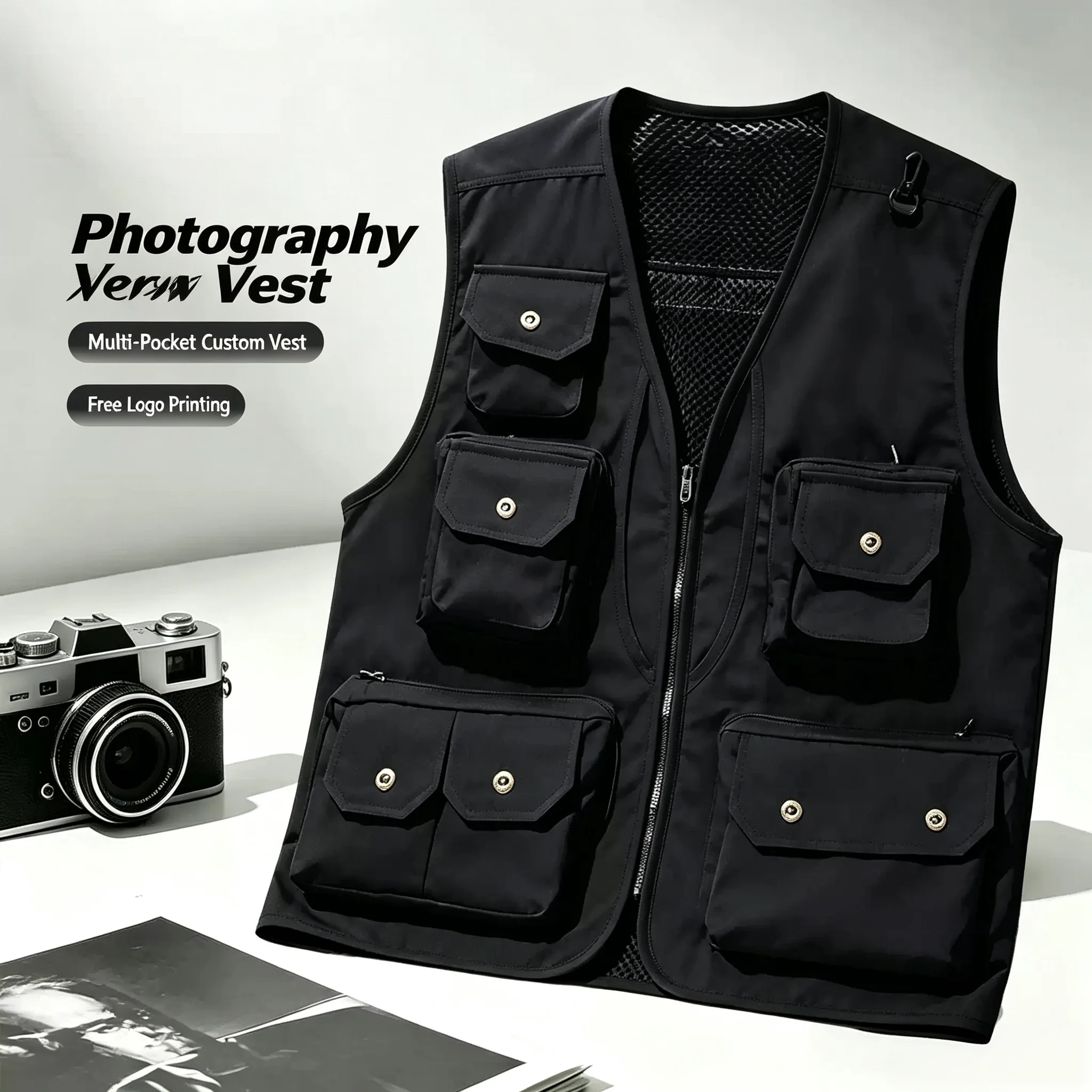 2026 New Spring, Autumn, and Summer Versatile Items in Stock, Fashionable and Trendy Wearing Vests, Men's Wear, Shopping an