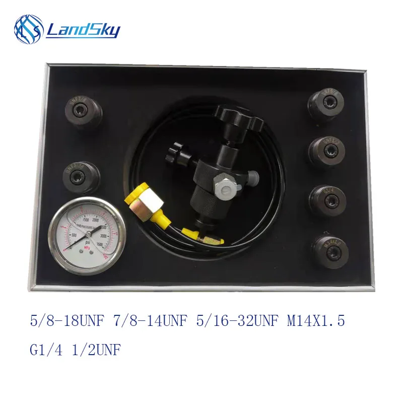 5/8-18UNF 7/8-14UNF 5/16-32 Nitrogen Accumulator Charging Kit Hydraulic Accumulator Charging FPU-1hydraulic Accumulator Charging