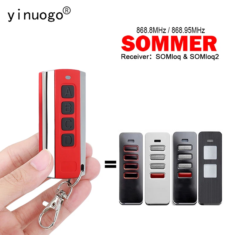 

SOMMER SOMloq2 Pearl Twin Vibe Status Remote Control Garage Door Opener TX55 868-4 4018V000 4019V021 4019V000 4019V003 868MHz