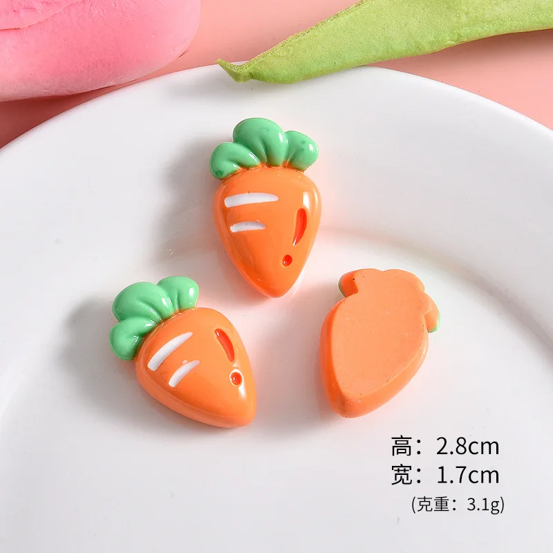 20pcs Colorful Resin Fruit Flatback Cabochon for Scrapbook Craft Cute Cherry Blueberry Peach DIY Accessory Decor Figurine Charms