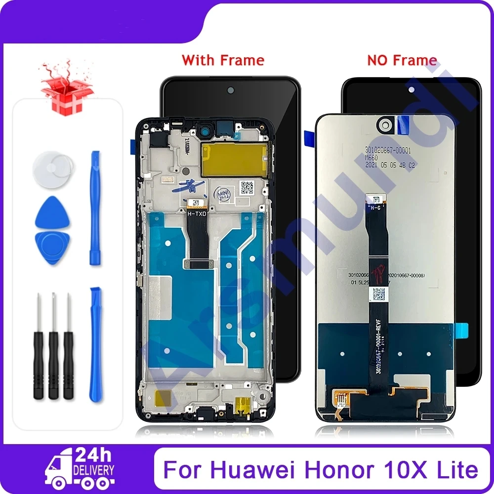 6.67\'\' Original For Huawei Honor 10X Lite / Y7A LCD Display Touch Screen For Honor X10 Lite DNN-LX9 For Huawei P Smart 2021