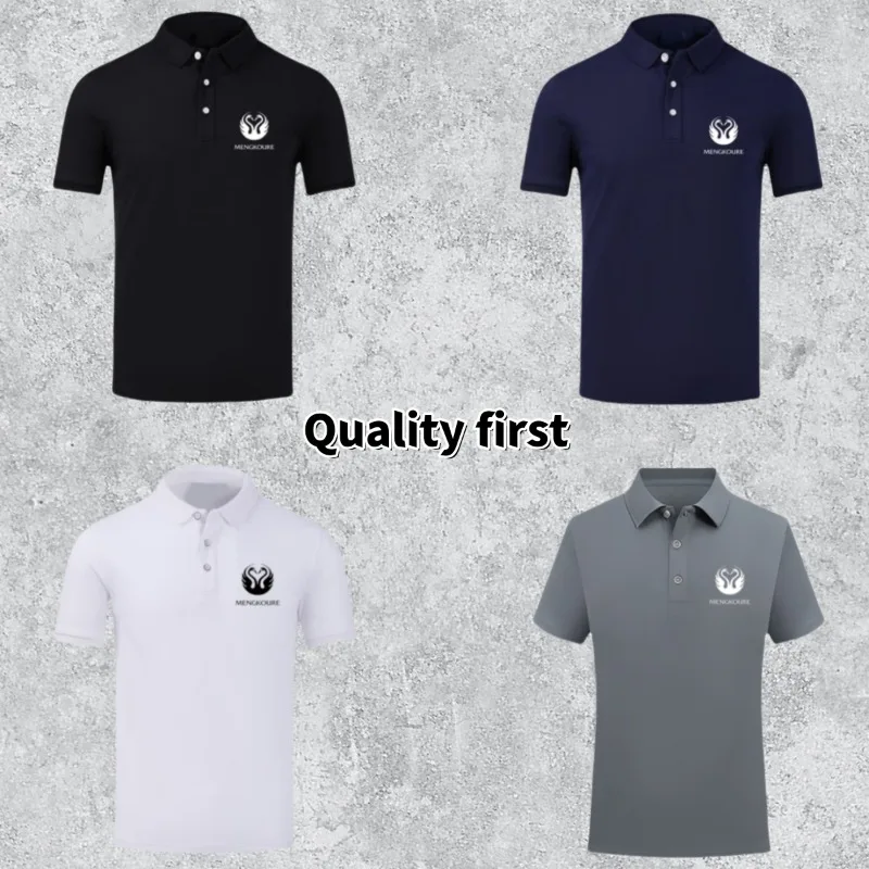 

Summer High Quality Business New Explosive T-shirt Long Sleeved Top Men's Competition Breathable Quick Drying Shirt Polo Shirt