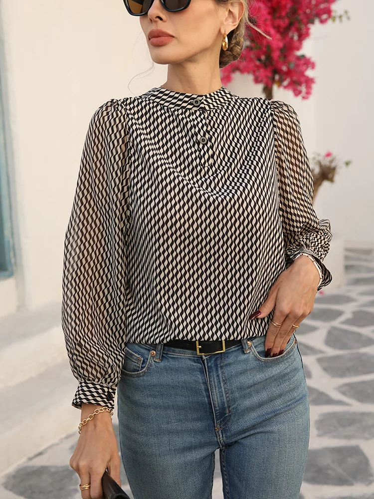 New Arrival Ladies\' Shirts for Elegant Style Luxury Women\'s Tops with Graceful Design Spring Summer tops blusa mujer