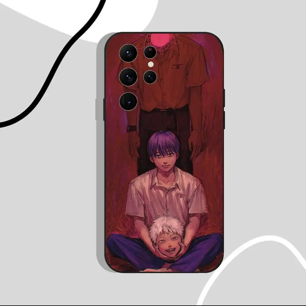 حافظة هاتف هيكارو دييد الصيفية لهاتف سامسونج S25، S24 Ultra، S20، S30 plus، S22 Plus، S23، Ultra 5G غلاف أسود من السيليكون