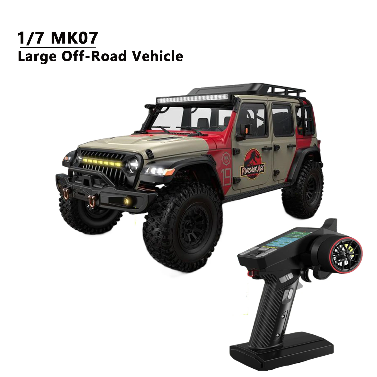 

1/7 MK07 RC Model Car Electric 4WD Brushed All Terrain Crossing Large Climbing Vehicle Double Speed Gearshift Differential Lock