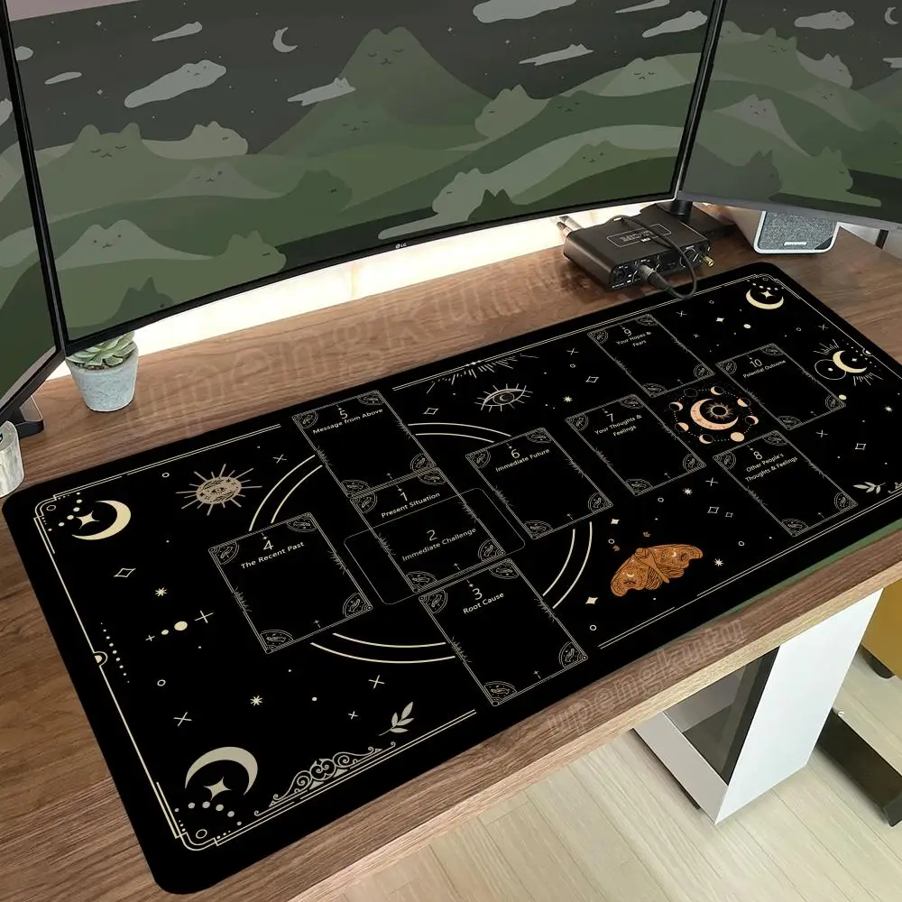 Magic Card Mouse pad 90x40cm Tarot coloarful computer PC Large size mulit-size HD Printing Astrology Keyboard Office desk pad