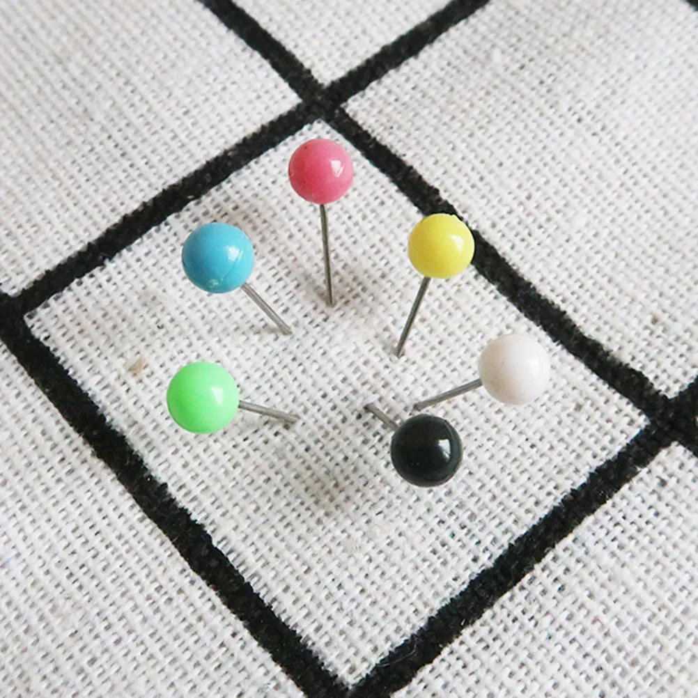 Colorful Sewing Pins Plastic Ball Head Location Pins for Crafting DIY Clothes Fishing Outdoor Projects for Clothes