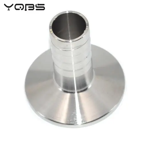 Imagen 2 del producto YQBS 8mm 10mm 16mm manguera púa tubo sanitario montaje Tri abrazadera tipo virola acero inoxidable SUS SS 304 para elaboración casera