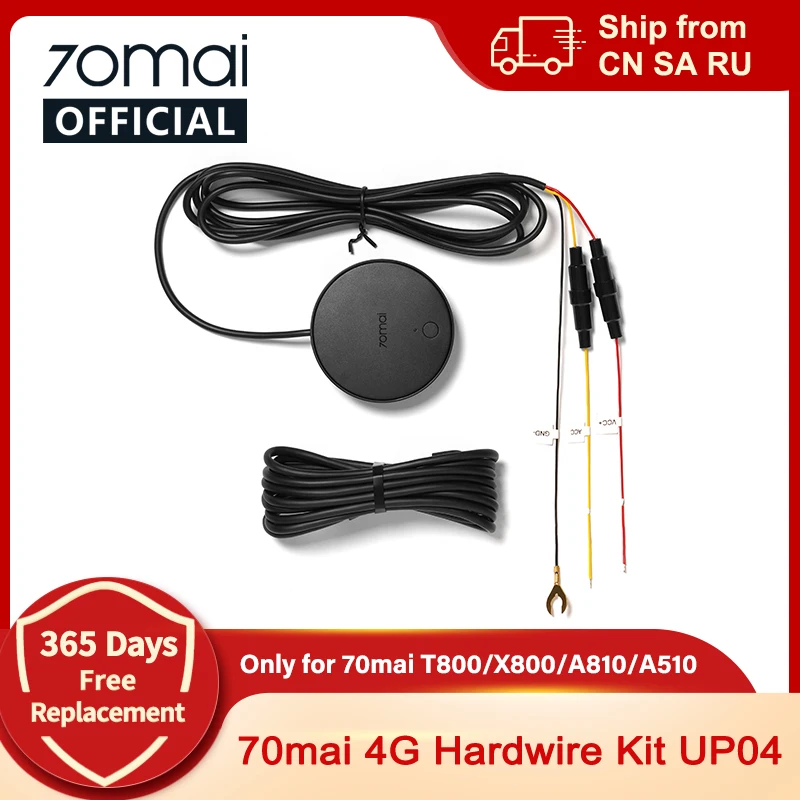 70mai 4G Hardwire Kit UP04 for 70mai Dash Cams with Live Streaming