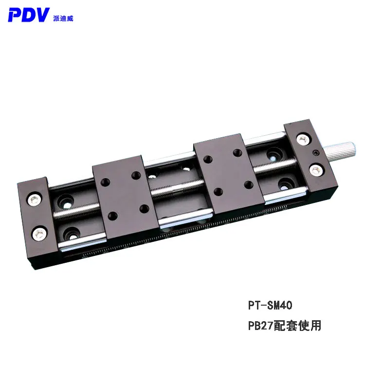 PDV PT-SM linear guide manual translation stage X-axis slide table/tensile displacement stage/tensile platform